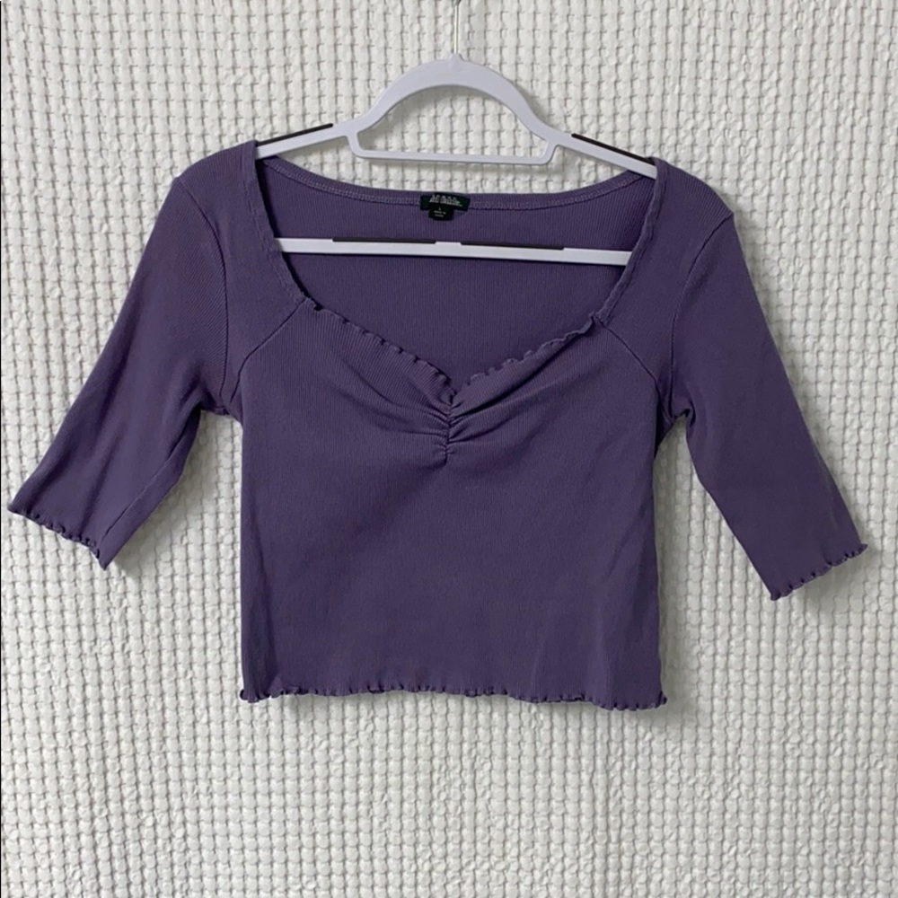 Purple Crop Top